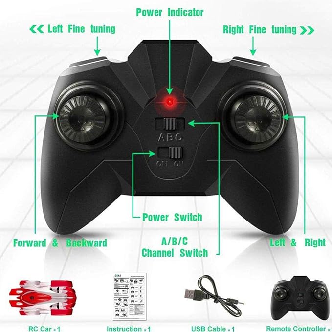 Wall Climbing RC Car Remote Control Car Toys for Kids Dual Mode Racing Toy Gift