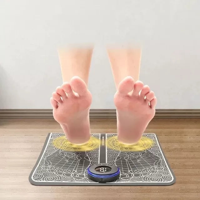Foot massager to stimulate blood flow and comfort the feet