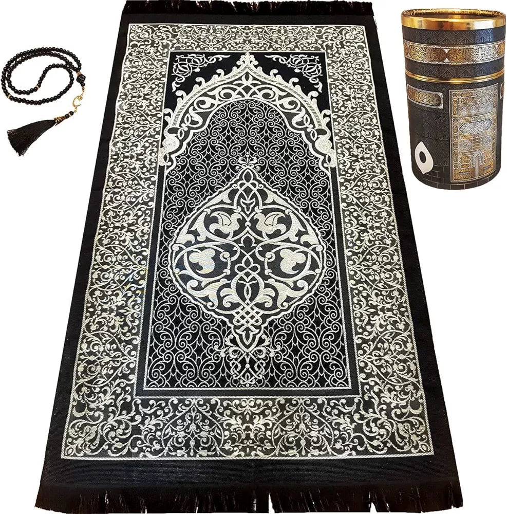 Prayer rug with rosary