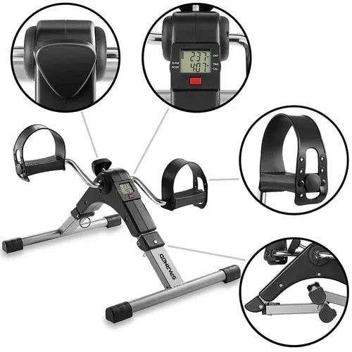 Foldable bicycle pedal exerciser