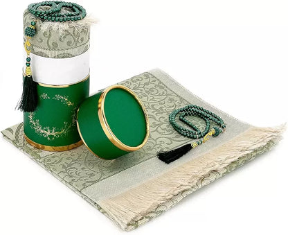 Prayer rug with rosary